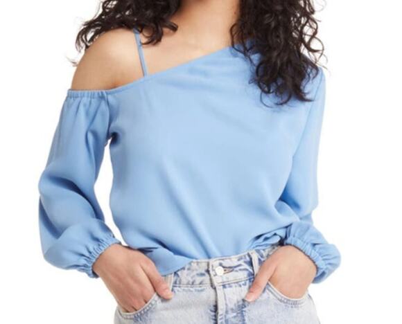 No Brand Not Sure Tops - New ~ OPEN EDIT ~ Beautiful Pleated Asymmetric Top Size XXS Oversized